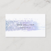 ホログラフィフェイクックグリッター絵を描ストローク 名刺 (正面)