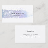 ホログラフィフェイクックグリッター絵を描ストローク 名刺 (正面/裏面)