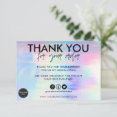 ホログラフィフェイクックサンキューカードメディア挿入 (スタンド正面)