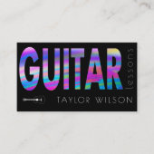 ホログラフィフェイクックスクリプトギター先生 名刺 (正面)