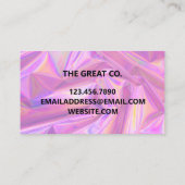 ホログラフィフェイクックトレンディー名刺 名刺 (裏面)