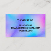 ホログラフィフェイクックトレンディー名刺 名刺 (裏面)