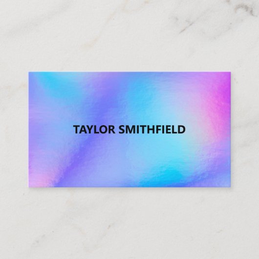 ホログラフィフェイクックトレンディー名刺 名刺 (正面)