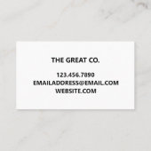 ホログラフィフェイクックトレンディー名刺 名刺 (裏面)