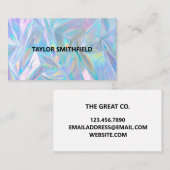 ホログラフィフェイクックトレンディー名刺 名刺 (正面/裏面)