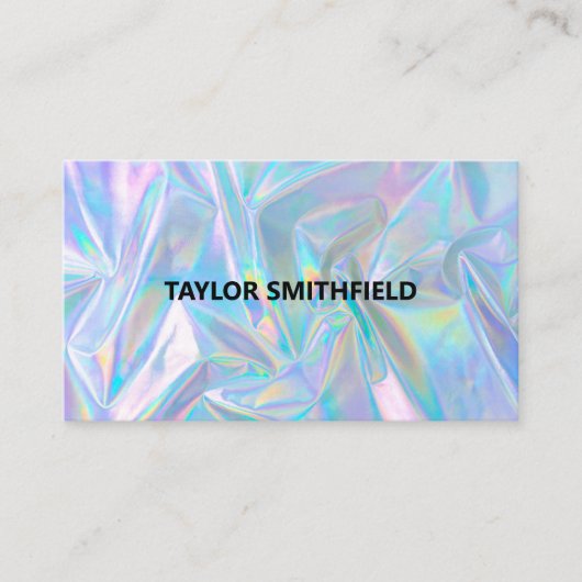 ホログラフィフェイクックトレンディー名刺 名刺 (正面)