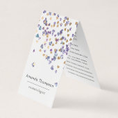 ホログラフィフェイクックハートグリッター 名刺 (正面)