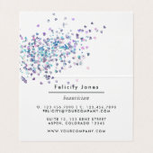 ホログラフィフェイクックハートグリッター 名刺 (内部フラット)