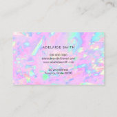 ホログラフィフェイクックピンクオパール名刺 名刺 (裏面)