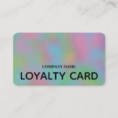 ホログラフィフェイクックリップルガラステクスチャ ロイヤリティカード (正面)
