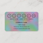 ホログラフィフェイクックリップルガラステクスチャ ロイヤリティカード (裏面)