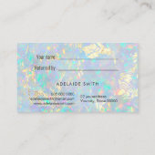 ホログラフィフェイクック光テクスチャ参照 名刺 (裏面)