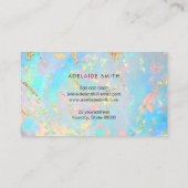 ホログラフィフェイクック光テクスチャ 名刺 (裏面)