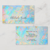 ホログラフィフェイクック光学石テクスチャ 名刺 (正面/裏面)