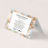 ホログラフィフェイクック光月石金ゴールド蝶 名刺 (裏面)