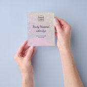 ホログラフィフェイクック効果のロフェイクゴグリッター チラシ (手)