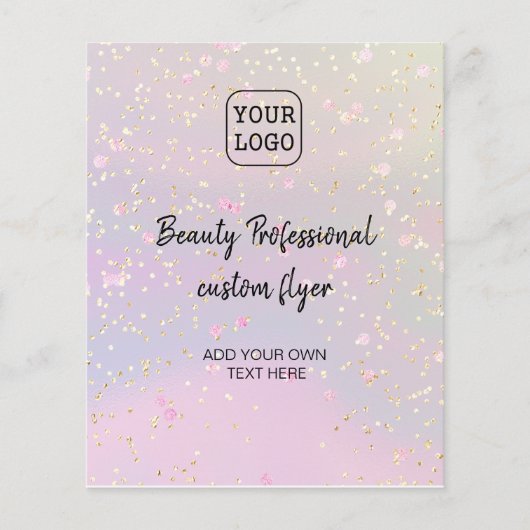 ホログラフィフェイクック効果のロフェイクゴグリッター チラシ (正面)