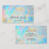 ホログラフィフェイクック効果オパール石組織 名刺 (正面/裏面)