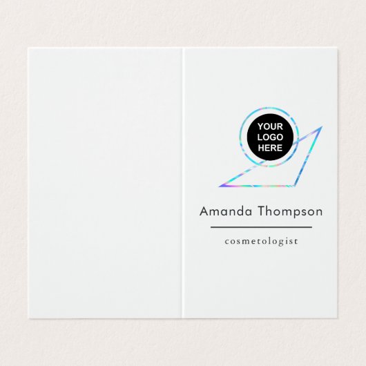 ホログラフィフェイクック名刺 名刺 (外部フラット)