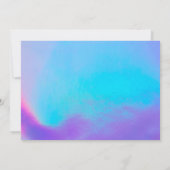 ホログラフィフェイクック感謝ハート 招待状 (裏面)