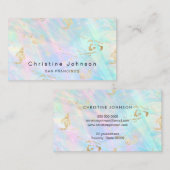 ホログラフィフェイクック抽象デザイン 名刺 (正面/裏面)