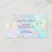 ホログラフィフェイクック抽象デザイン 名刺 (裏面)