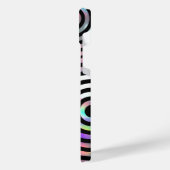 ホログラフィフェイクック抽象芸術サークルiPhone 14プラス iPhoneケース (左側面)