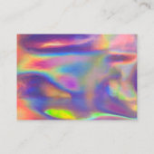 ホログラフィフェイクック書カラフルメディア挿入 名刺 (裏面)