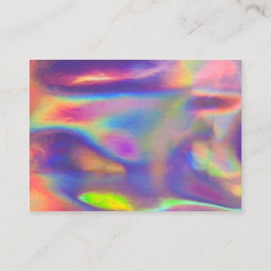 ホログラフィフェイクック書カラフルメディア挿入 名刺 (裏面)