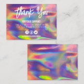 ホログラフィフェイクック書カラフルメディア挿入 名刺 (正面/裏面)