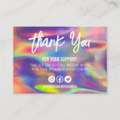 ホログラフィフェイクック書カラフルメディア挿入 名刺 (正面)