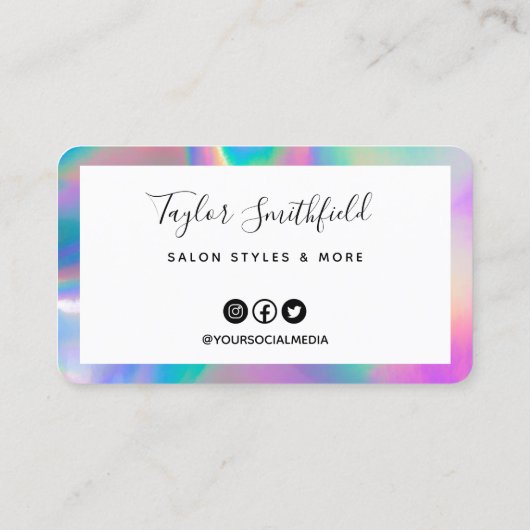 ホログラフィフェイクック書跡ロイヤリティカード 名刺 (裏面)