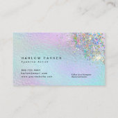 ホログラフィフェイクック箔輝くグリッター眉 名刺 (裏面)