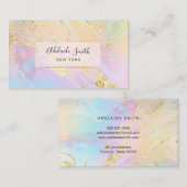 ホログラフィフェイクック背景フェイクグリッター 名刺 (正面/裏面)