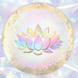 ホログラフィフェイクック蓮の花のロゴ<br><div class="desc">ロータステッカー</div>