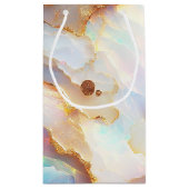 ホログラフィフェイクック虹彩色オパール結晶ファンタジー スモールペーパーバッグ (裏面)