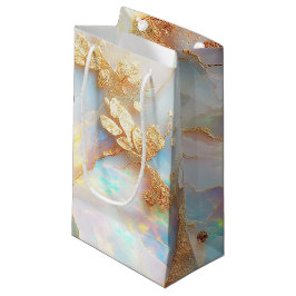 ホログラフィフェイクック虹彩色オパール結晶ファンタジー スモールペーパーバッグ