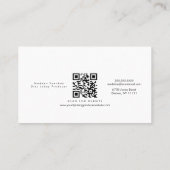 ホログラフィフェイクック音楽プロデューサー金ゴールドリングや輪ブラック 名刺 (裏面)