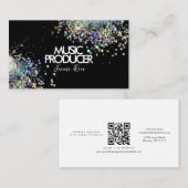 ホログラフィフェイクック音楽プロデューサー・ブラック 名刺 (正面/裏面)