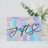 ホログラフィフェイクックOPALギフト証明書 (スタンド正面)