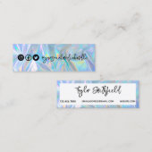 ホログラフィフェイクックSNS名刺 スキニー名刺 (正面/裏面)