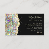 ホログラフィフェイクーきらめくグリッター名刺 名刺 (裏面)