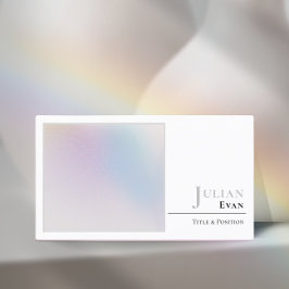 ホログラフィミニマルック白オーラ名刺 名刺