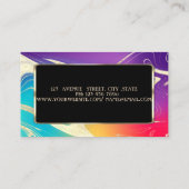 ホログラフィモダンカラフルック金ゴールドTouch 名刺 (裏面)