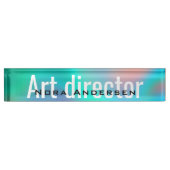 ホログラフィモダンッはっきりしたク事業 デスクネームプレート (正面)