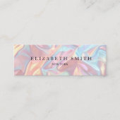 ホログラフィモダンックのテクスチャ名刺 スキニー名刺 (正面)