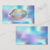 ホログラフィモダンックのプロフェッショナル、唇メイクアップアーティスト 名刺 (正面/裏面)