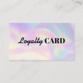 ホログラフィモダンックのヘアスタイリストロゴ報酬 ロイヤリティカード (裏面)