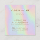 ホログラフィモダンックのQuarコード スクエア名刺 (裏面)