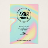 ホログラフィモダンックイヤリングディスプレイカード (裏面)